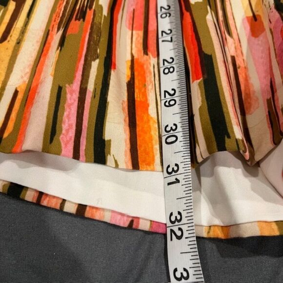 Slate & Willow Women's Striped Elliott Romper Orange Black Green Gold Size Small - Picture 12 of 13